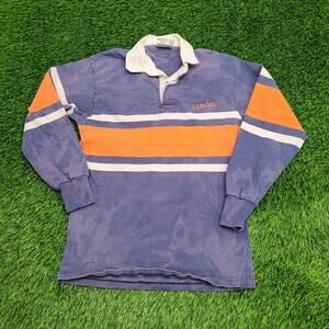 Vintage Illinois Polo Shirt S/M 19x28 Faded Colorblock Y2K